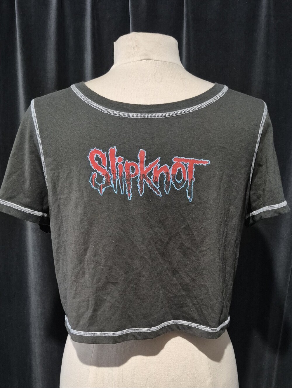 Slipknot Black Crop Top with Red Logo (Box A)